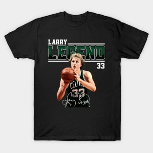 Larry Bird Legend Air Bird Basketball Signature Vintage Retro 80s 90s Bootleg Rap Style T-Shirt